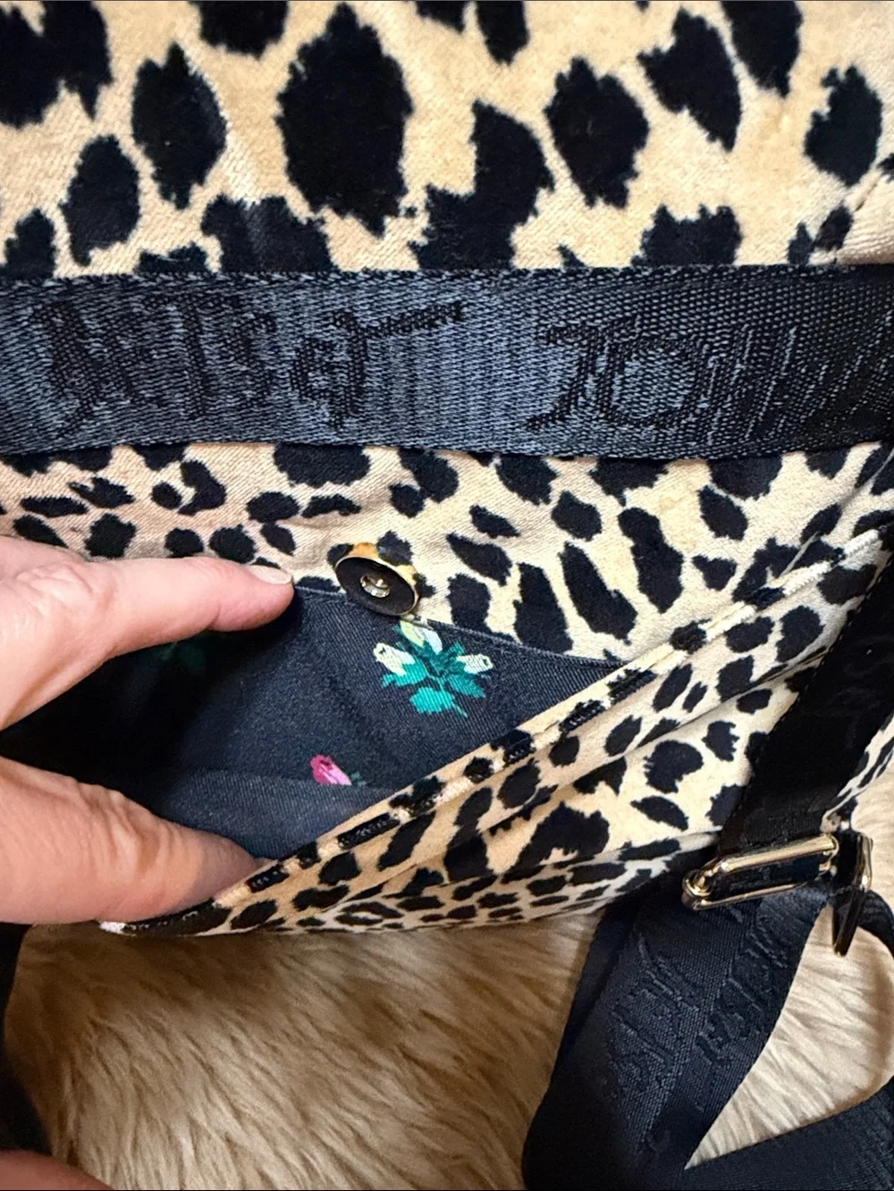 Betsy Johnson Full Size Leopard Backpack NWT